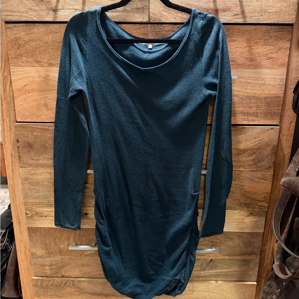 RACHEL Rachel Roy Dark Teal Long Sleeve Dress
